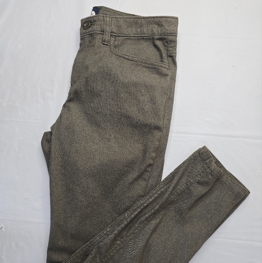 The North Face Jeans Olive Green Mid Rise Slim Straight Stretch Outdoor 4